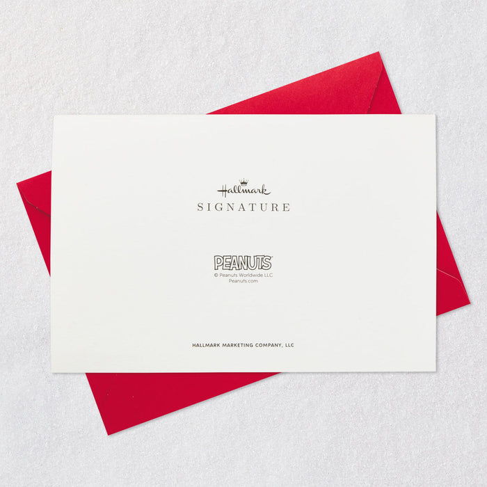 White card with red envelope on a light gray background