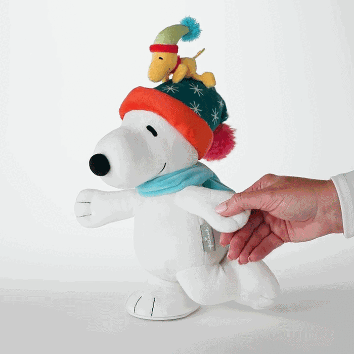 Peanuts® Snoopy Ice Skating Plush With Sound and Motion, 12"