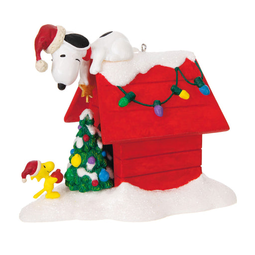 The Peanuts® Gang Deck the Doghouse Musical 2024 Ornament With Light