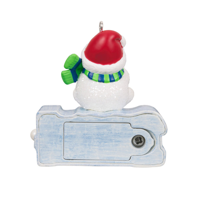 Mini A Snowy 2024 Ornament With Light