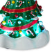 Magic Snowman Village Musical Christmas Tree and Mayor Tabletop Decorations With Light, Set of 2