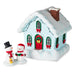 Magic Snowman Village Musical Christmas House and Carolers Tabletop Decorations With Light, Set of 2