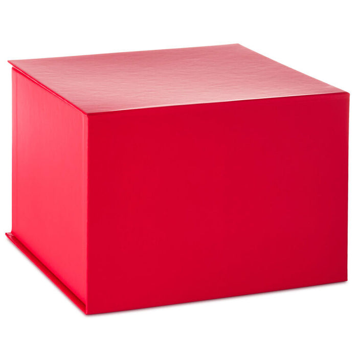 7.2" Solid Red Large Square Gift Box