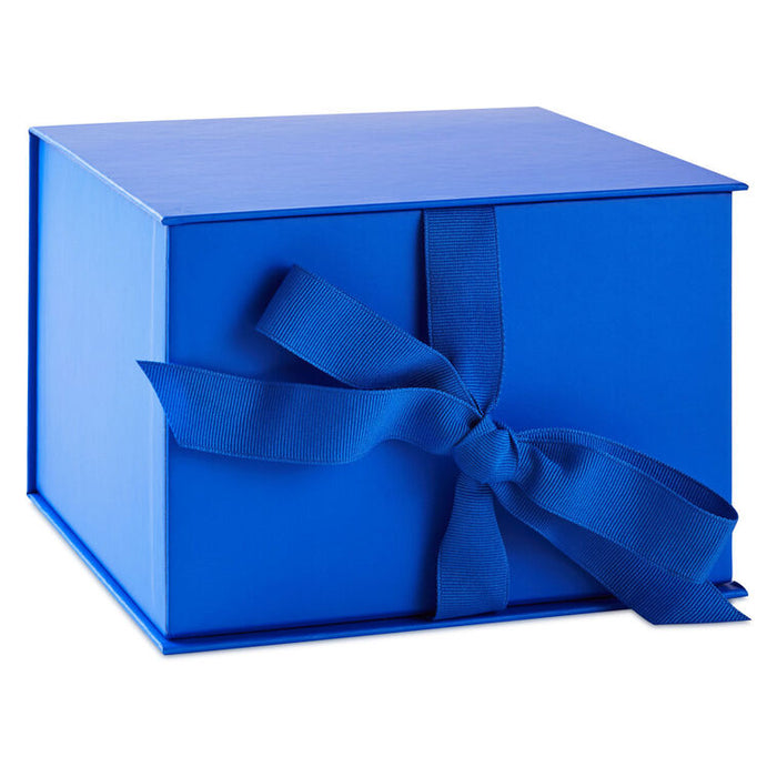 Solid Royal Blue Large Square Gift Box