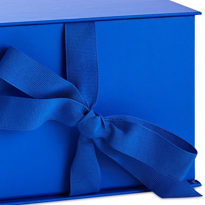 Solid Royal Blue Large Square Gift Box