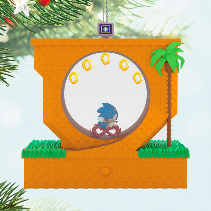Sonic the Hedgehog™ Sonic Collecting Rings 2024 Ornament With Light, Sound and Motion