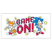 Sonic the Hedgehog and Tails with 'Game On!' text on a white background