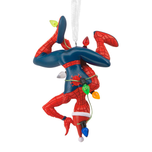 Spider-Man Christmas ornament on a white background