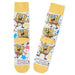 Socks with SpongeBob SquarePants design on a white background