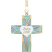 Decorative cross ornament with 'God is Love' text on a white background