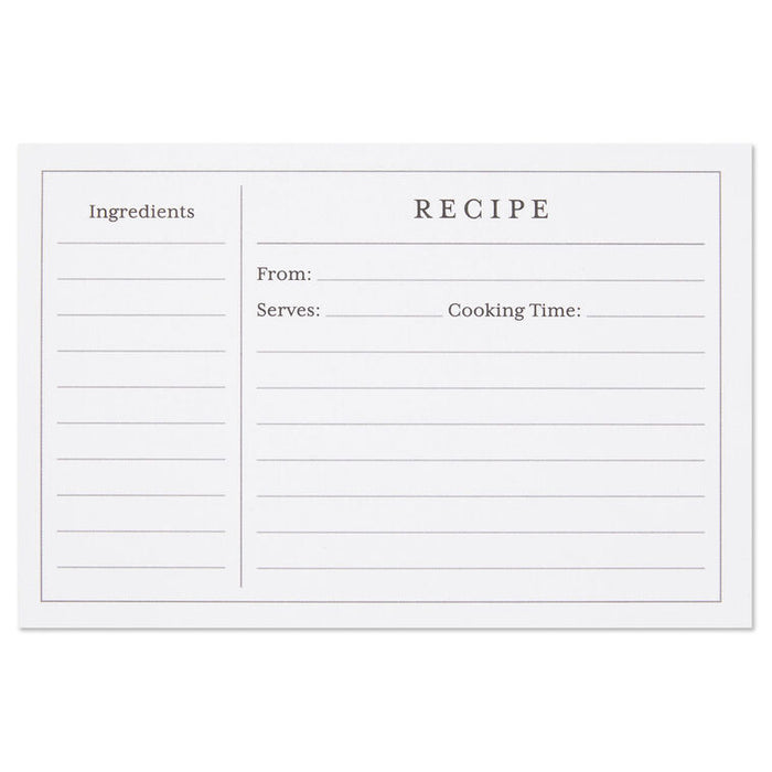 Standard Recipe Cards, Pack of 36