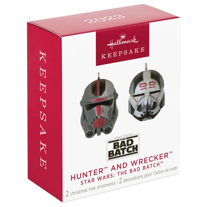 Mini Star Wars: The Bad Batch™ Hunter™ and Wrecker™ 2023 Ornaments