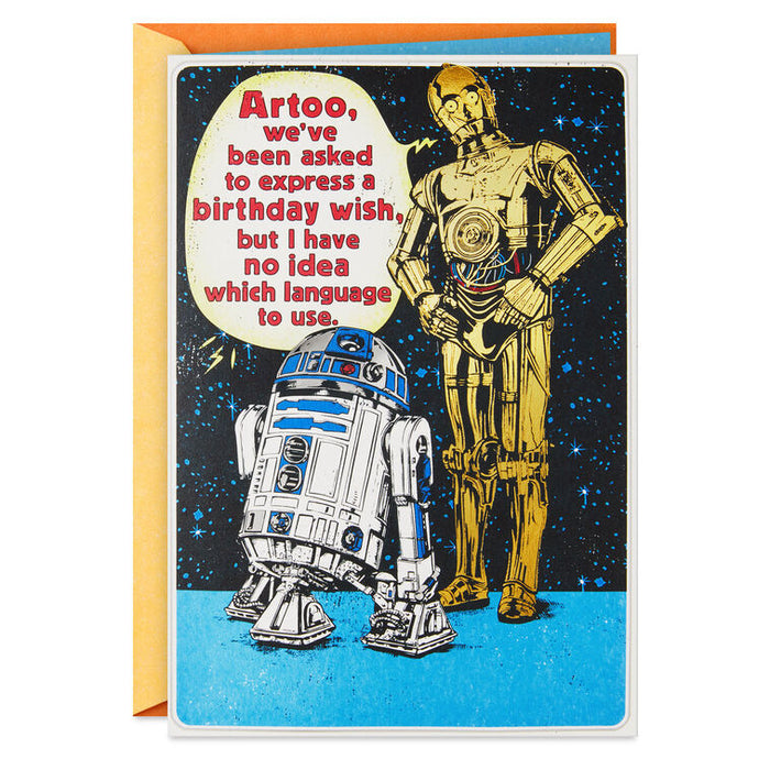 Star Wars™ R2-D2™ and C-3PO™ Droid Tune Funny Musical Birthday Card