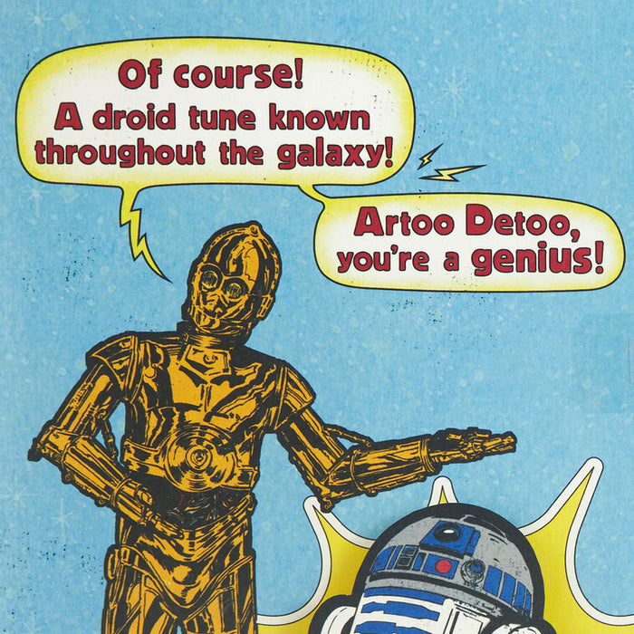 Star Wars™ R2-D2™ and C-3PO™ Droid Tune Funny Musical Birthday Card