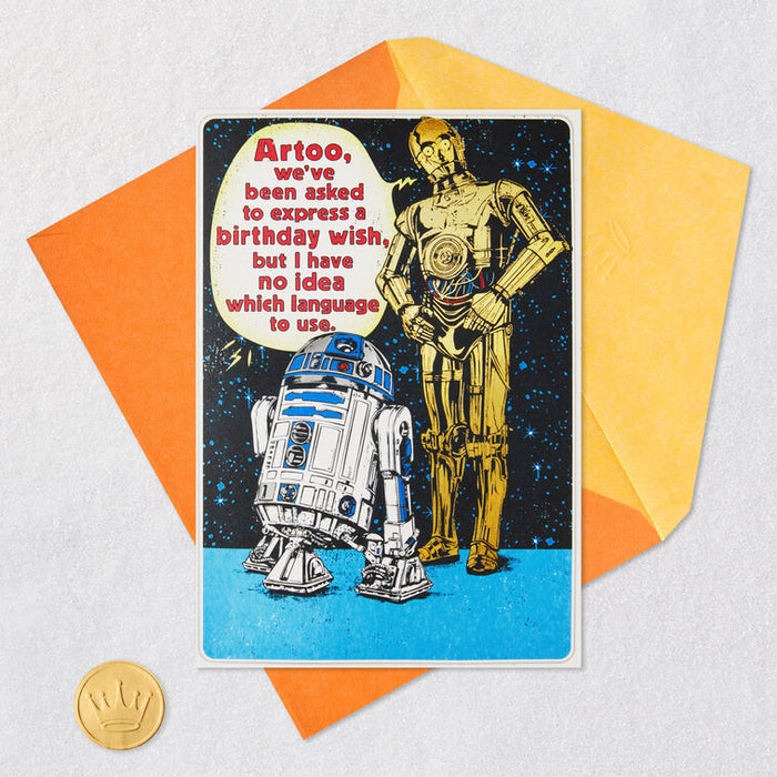 Star Wars™ R2-D2™ and C-3PO™ Droid Tune Funny Musical Birthday Card