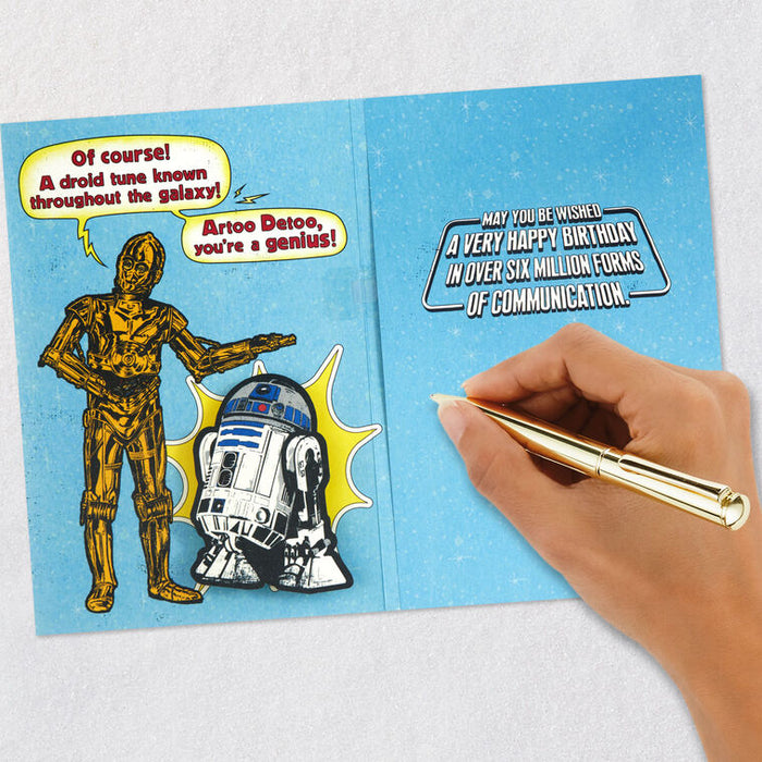 Star Wars™ R2-D2™ and C-3PO™ Droid Tune Funny Musical Birthday Card