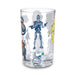 Clear glass with Star Wars character illustrations on a white background