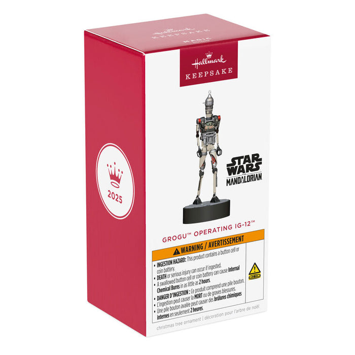Grogu™ Operating IG-12™ Star Wars: The Mandalorian™ 2025 Ornament