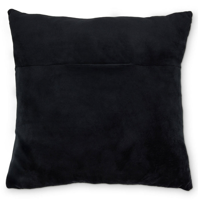 Black pillow on a white background