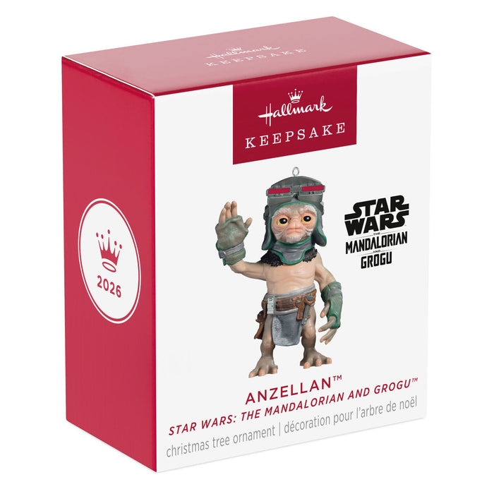 Hallmark Star Wars The Mandalorian and Grogu Christmas ornament packaging