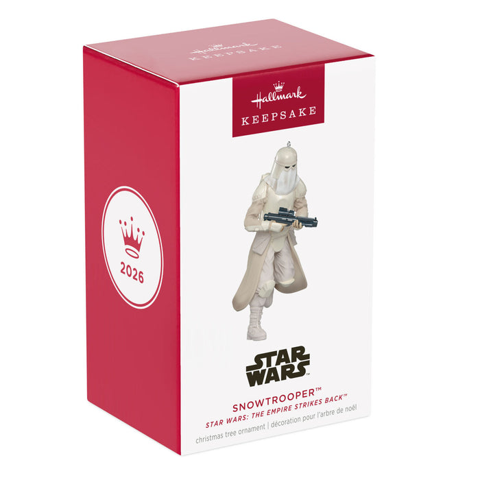 Hallmark Star Wars Snowtrooper ornament packaging on a white background