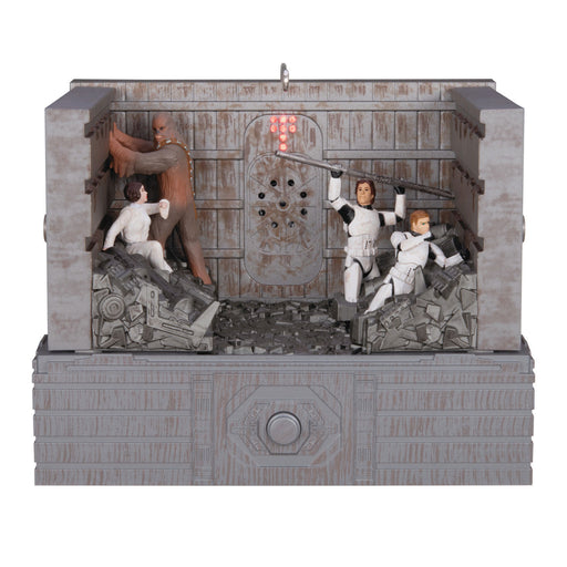 Star Wars: A New Hope™ "Shut Down the Garbage Mashers!" 2024 Ornament With Light, Sound and Motion