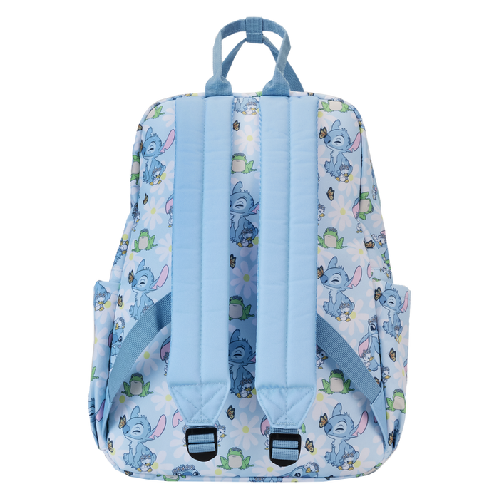 Stitch Springtime Daisy All-Over Print Nylon Full-Size Backpack by Loungefly