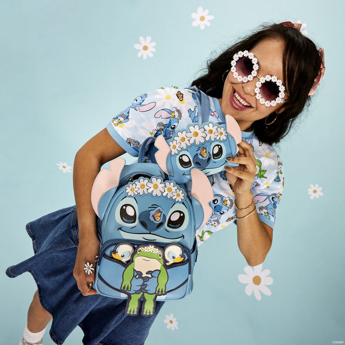 Stitch Springtime Daisy Cosplay Mini Backpack by Loungefly