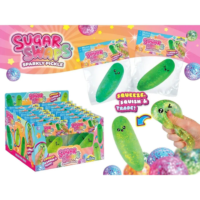 Sugar Swaps™ Sparkly Pickle Squishy Sensory Toy