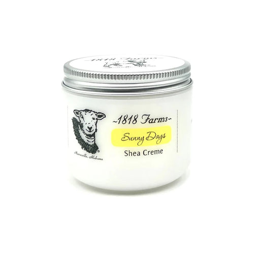 Jar of 1818 Farms Sunny Days Shea Creme on a white background