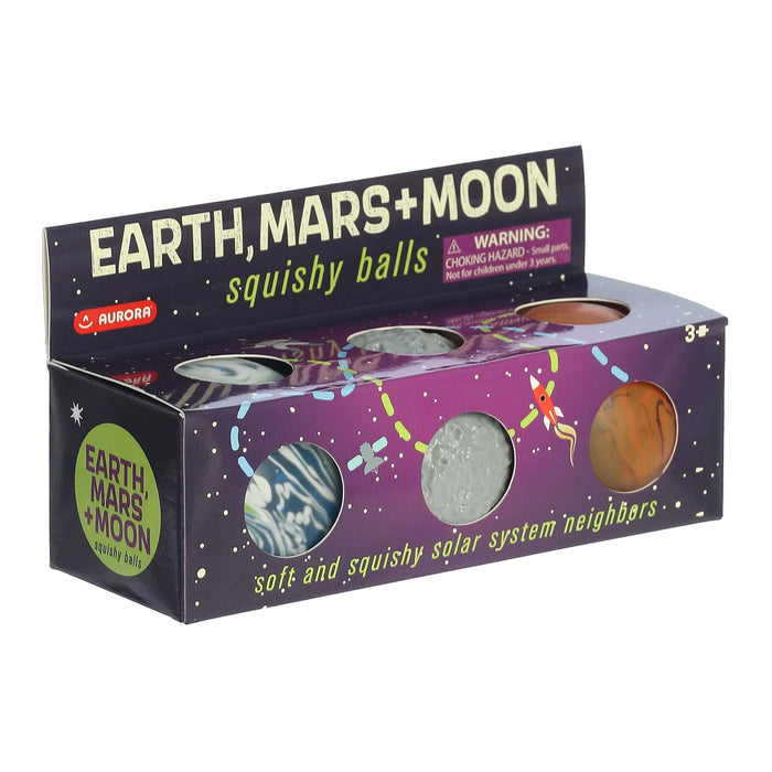 Earth, Mars, and Moon Galactic Stress Balls