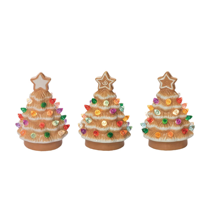 Mini Light Up Gingerbread Tree