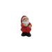 Small Santa Claus figurine on a white background