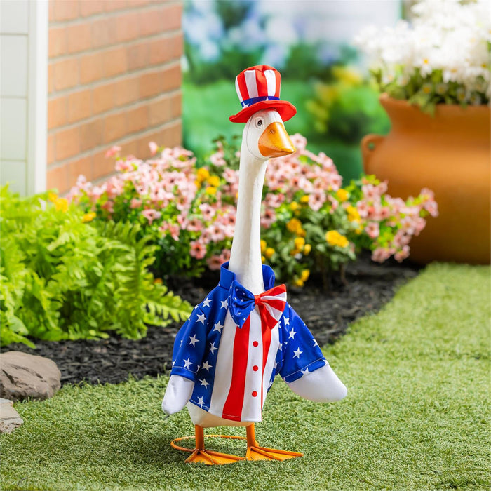 Patriotic Suit Porch Goose Outfit