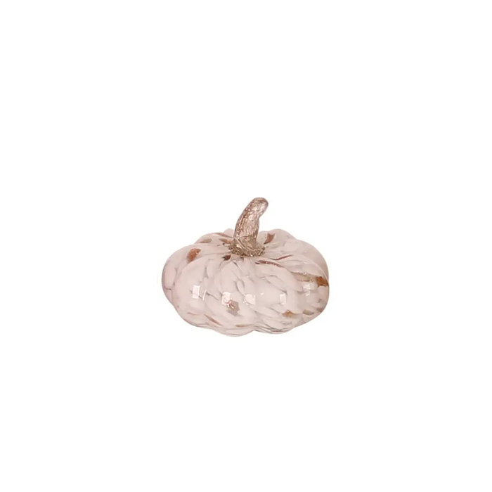 Fall Harvest Glass Autumn Swirl Pumpkin