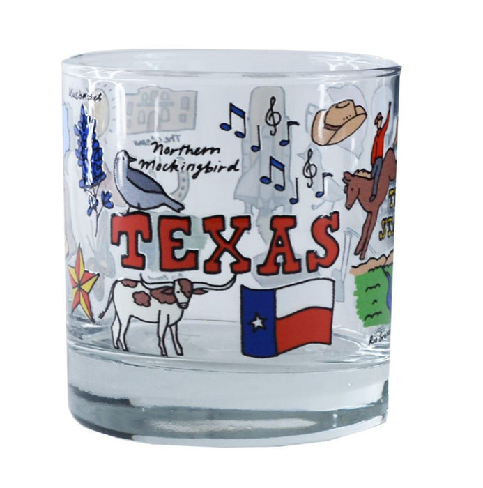 Texas Wanderer Whiskey Rocks Glass