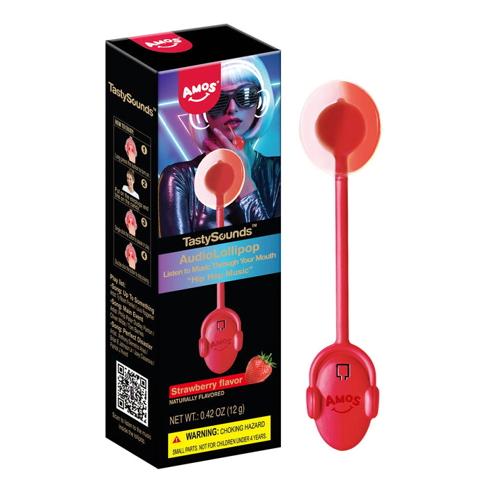 TastySounds Hip Hop Strawberry Audio Lollipop