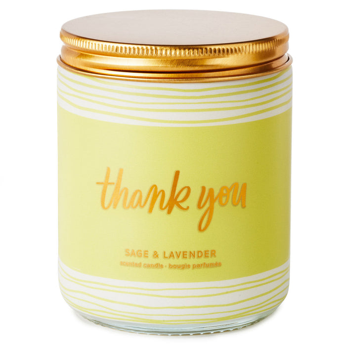 Thank You Scented Single-Wick Jar Candle