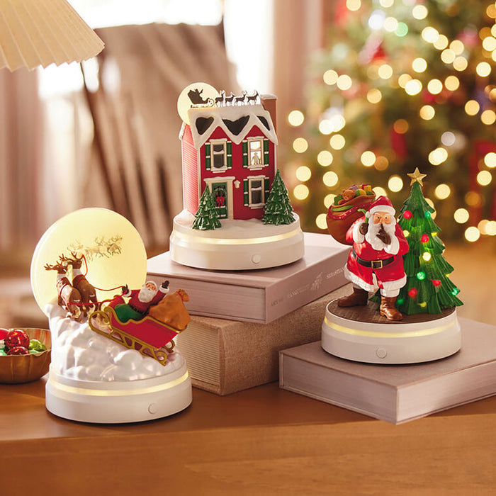 The Night Before Christmas Interactive Figurines With Light and Sound