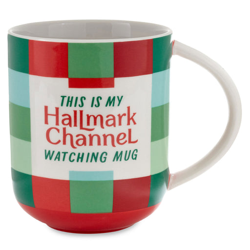 Hallmark Channel Watching Plaid Mug