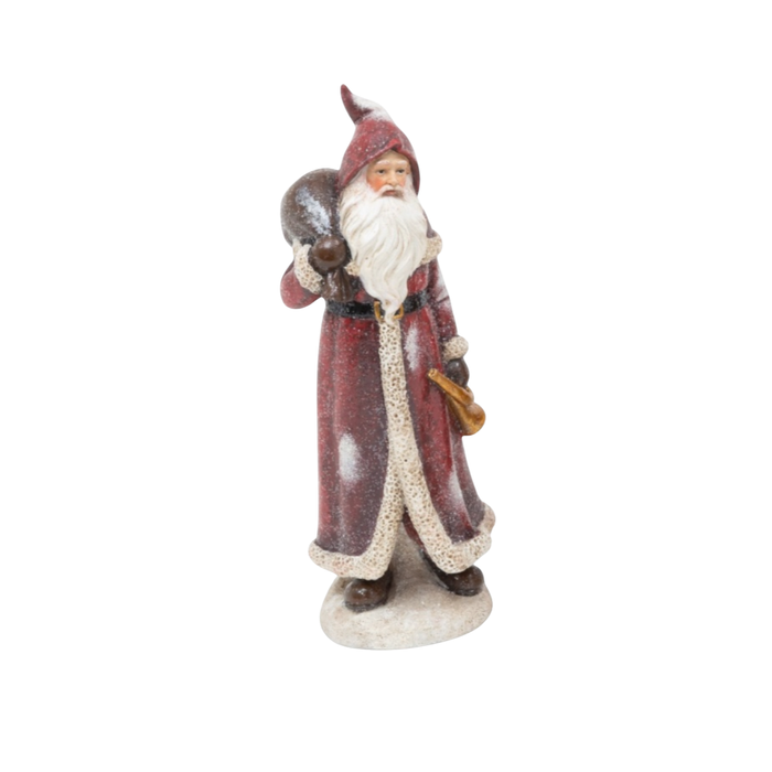 Resin Holiday Santa Figurines