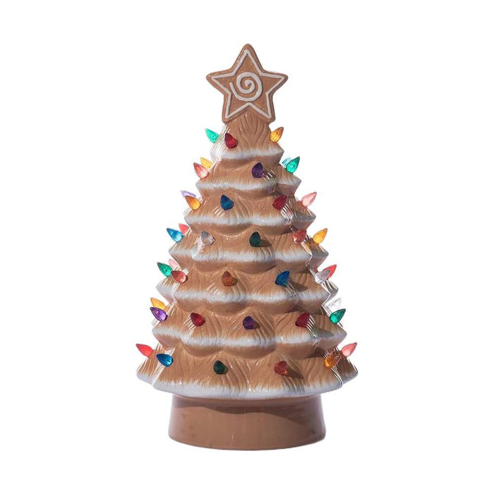 12" Light Up Gingerbread Tree