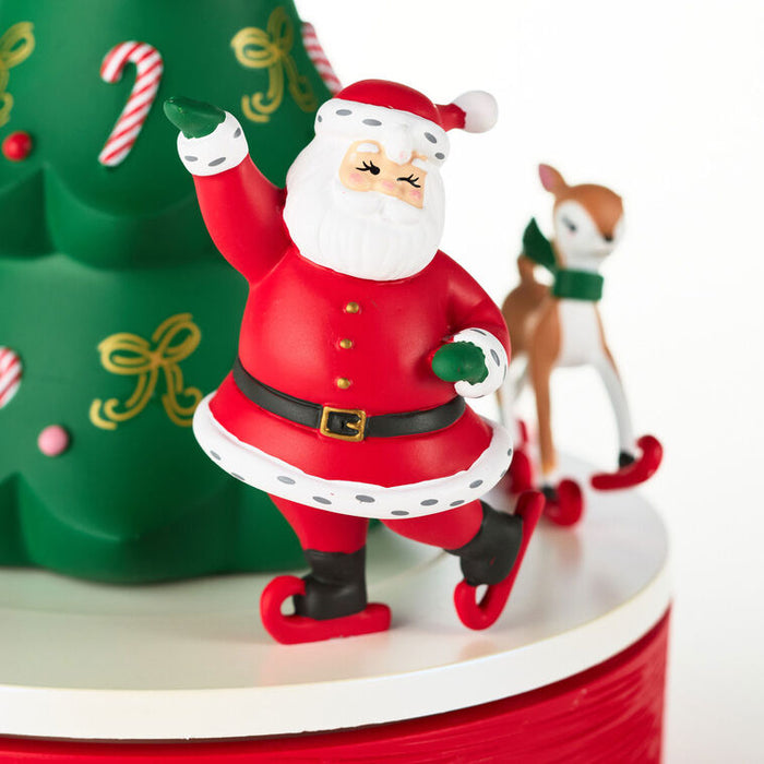 Skating Around the Tree Musical Tabletop Decoration With Motion, 9"