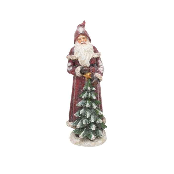 Resin Holiday Santa Figurines