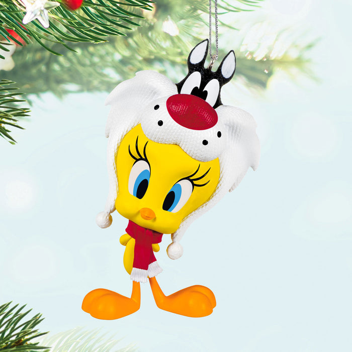 Looney Tunes™ Tweety™ Puddy Tat Hat 2024 Ornament