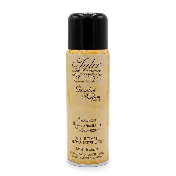 Tyler Chambre Parfum 4 oz room spray bottle with the product label displayed on a white background.