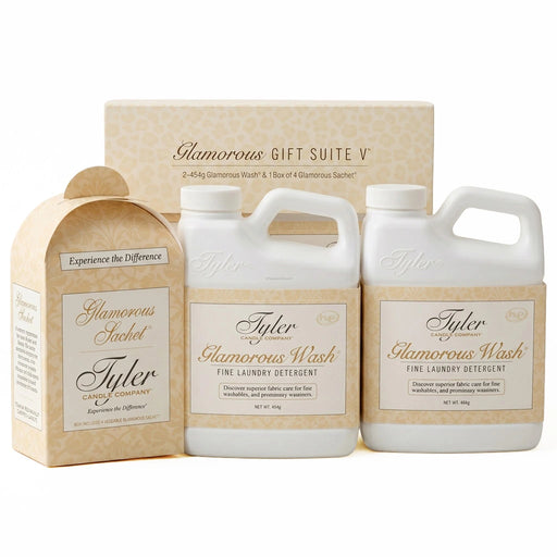 Tyler Diva Glamorous Gift Suite V Wash gift set with coordinated Diva fragrance products displayed in decorative packaging on a white background.