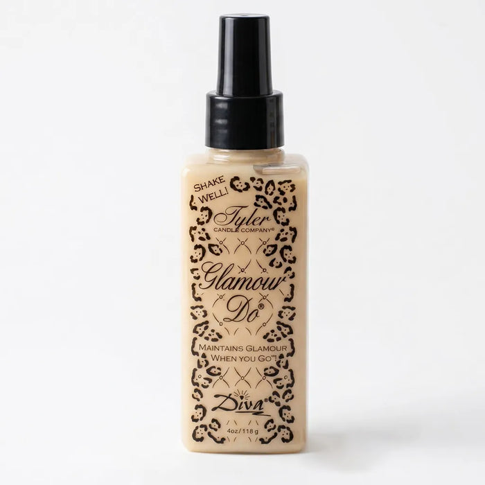 Tyler Diva Glamour Do Spray hair fragrance mist bottle with the Diva label displayed on a white background.