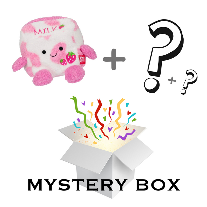 BumBumz Breakfast 7.5" Sunday the Strawberry Milk Carton + 2 Mystery Box