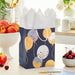 9.6" Patterned Balloons on Blue Medium Gift Bag